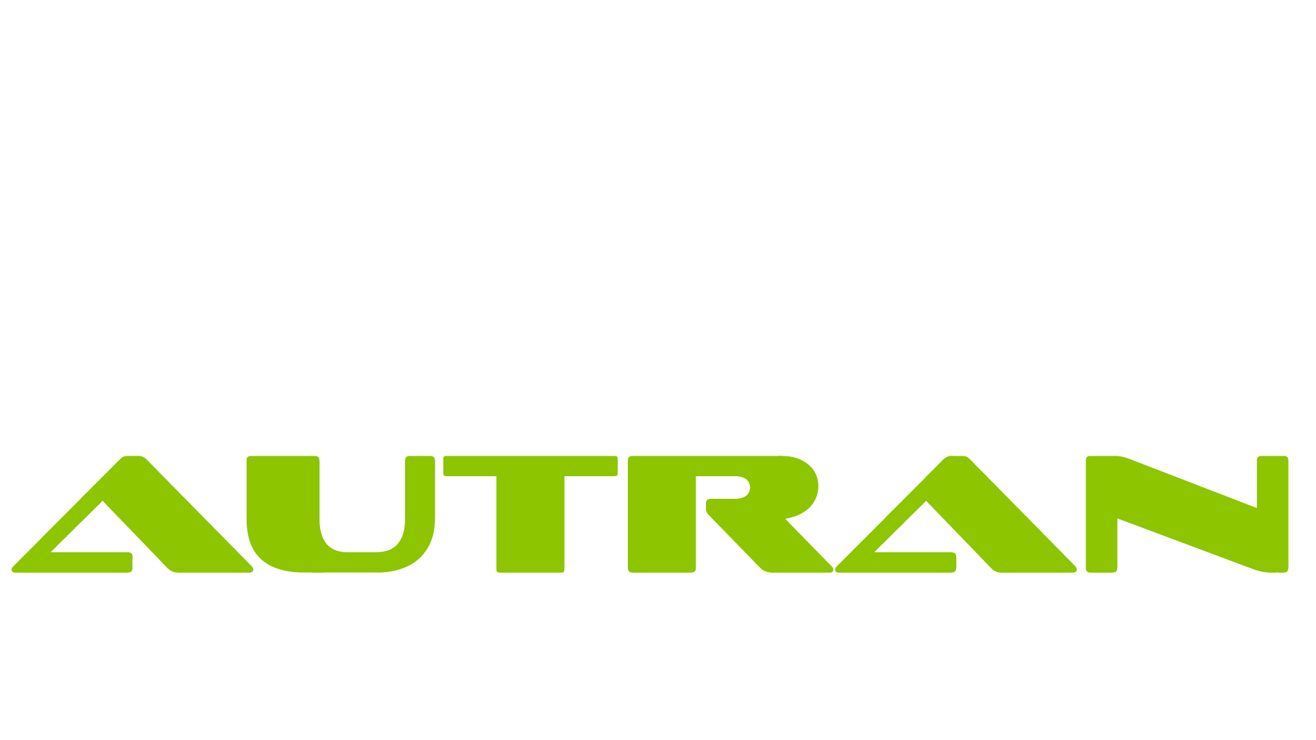 Logo autran vert et blanc